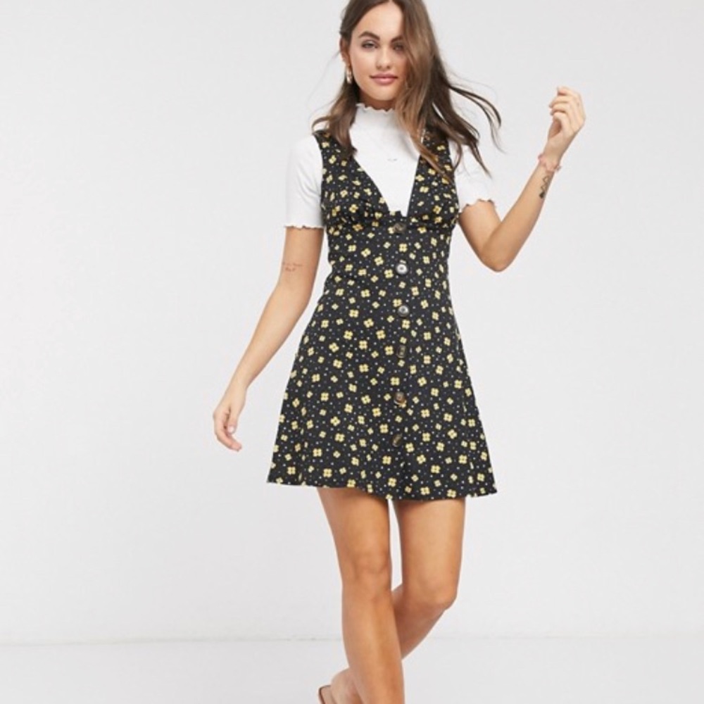 ASOS Design Button Through Mini Sundress